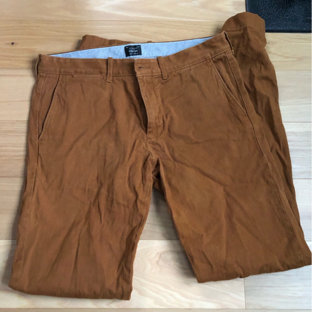 J Crew men’s 484 brown chino, 32x34